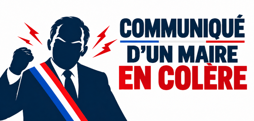 Visuel Communiqué : humeur d’un maire en colere